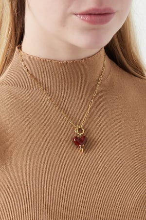 charm necklace heart on fire h5 Picture3